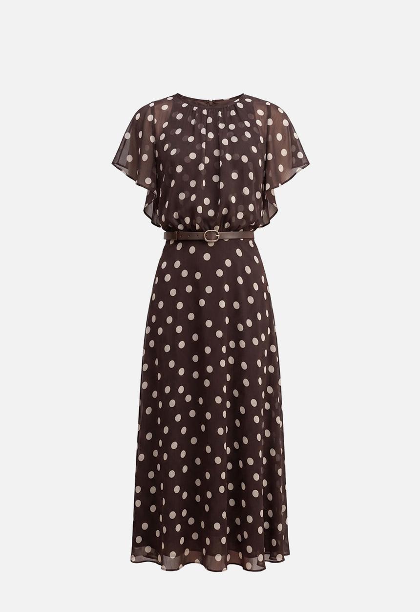 Forever New - Dalton flutter sleeve midi dress in montale spot