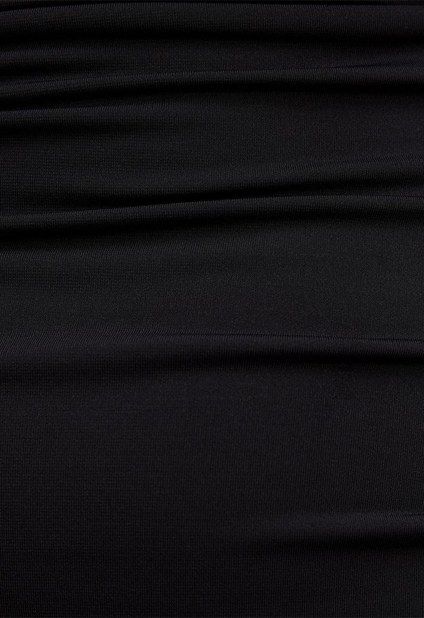 Forever New - Colbie gathered jersey midi dress in black