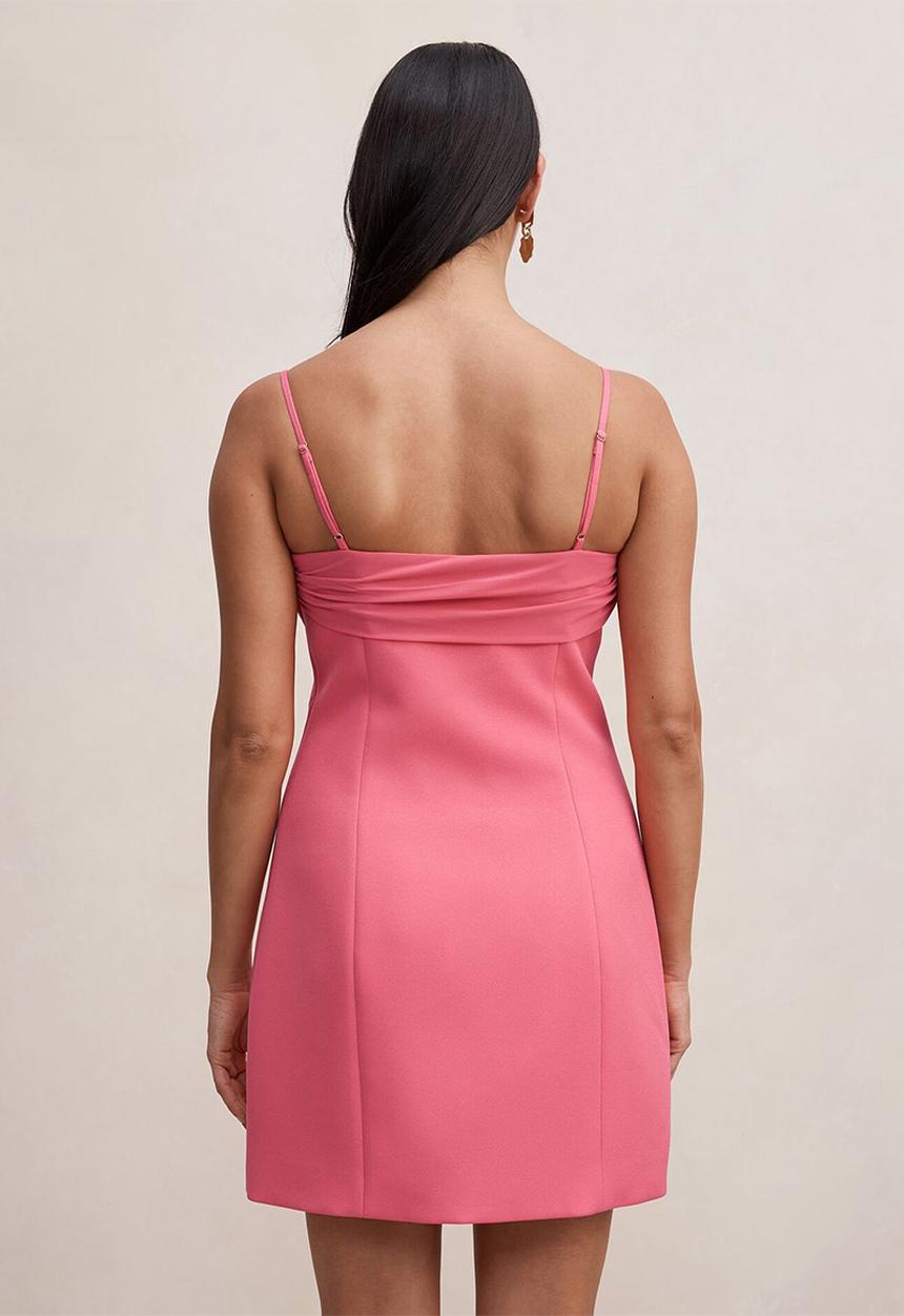 Forever New - Sully folded cowl mini dress in hot pink