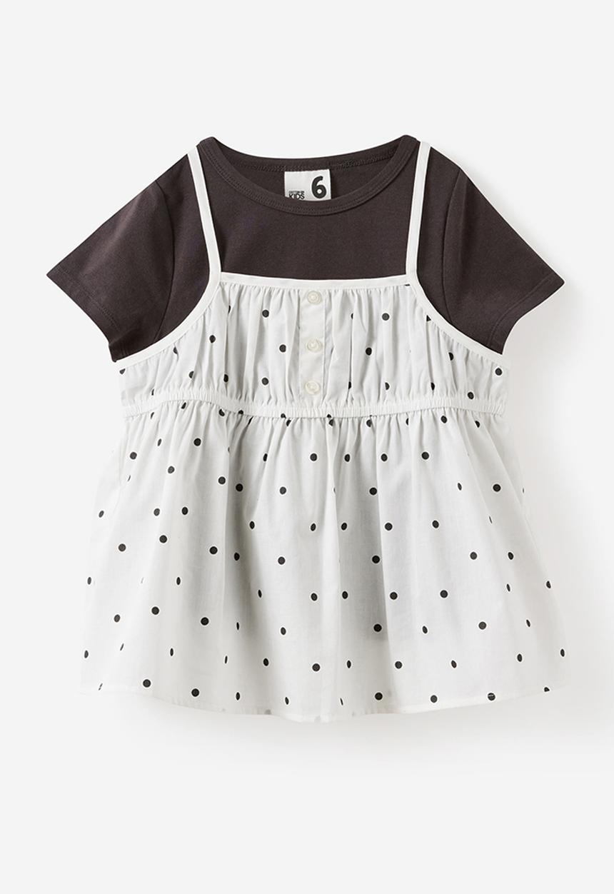 Cotton On - Bella Two Piece Top - Phantom/Vanilla/Phantom