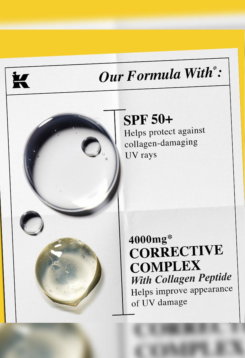 Kiehl's - Better Screen™ UV Serum SPF 50+ Facial Sunscreen with Collagen Peptide - 60ml