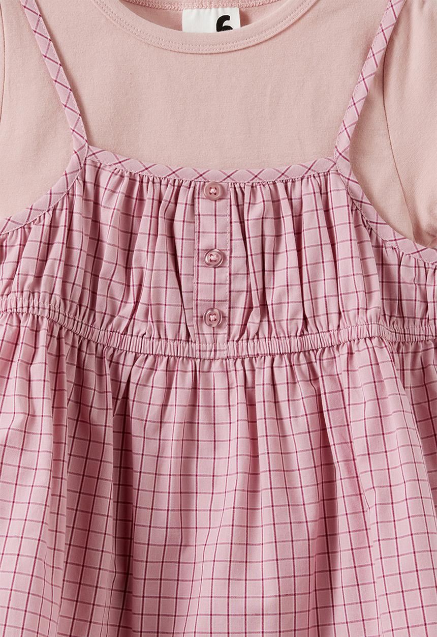 Cotton On - Bella Two Piece Top - Zephyr/Zephyr/Berry Jam Check