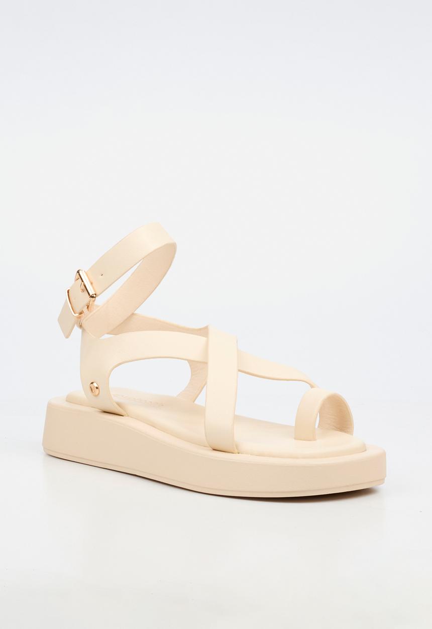 Viabeach - Coconut 39 cross-over thick sandal - ivory