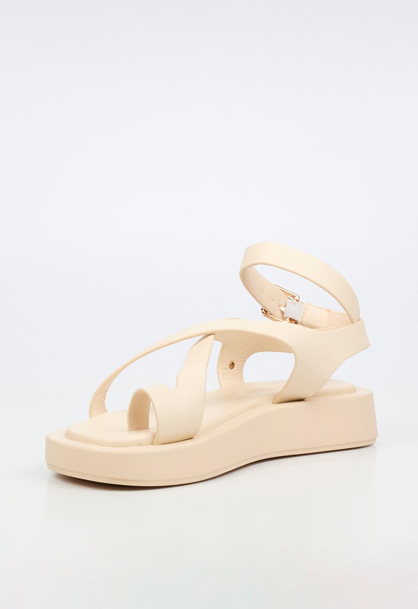 Viabeach - Coconut 39 cross-over thick sandal - ivory