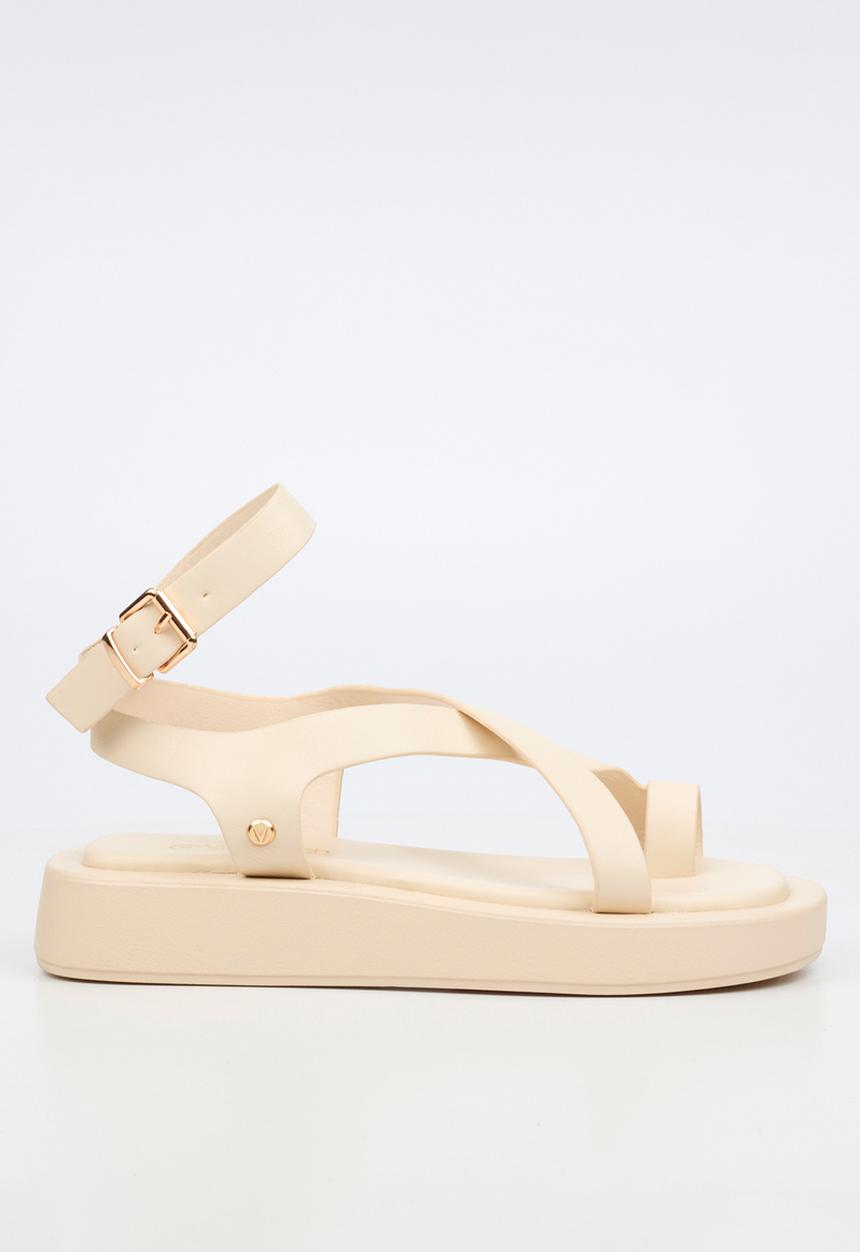 Viabeach - Coconut 39 cross-over thick sandal - ivory