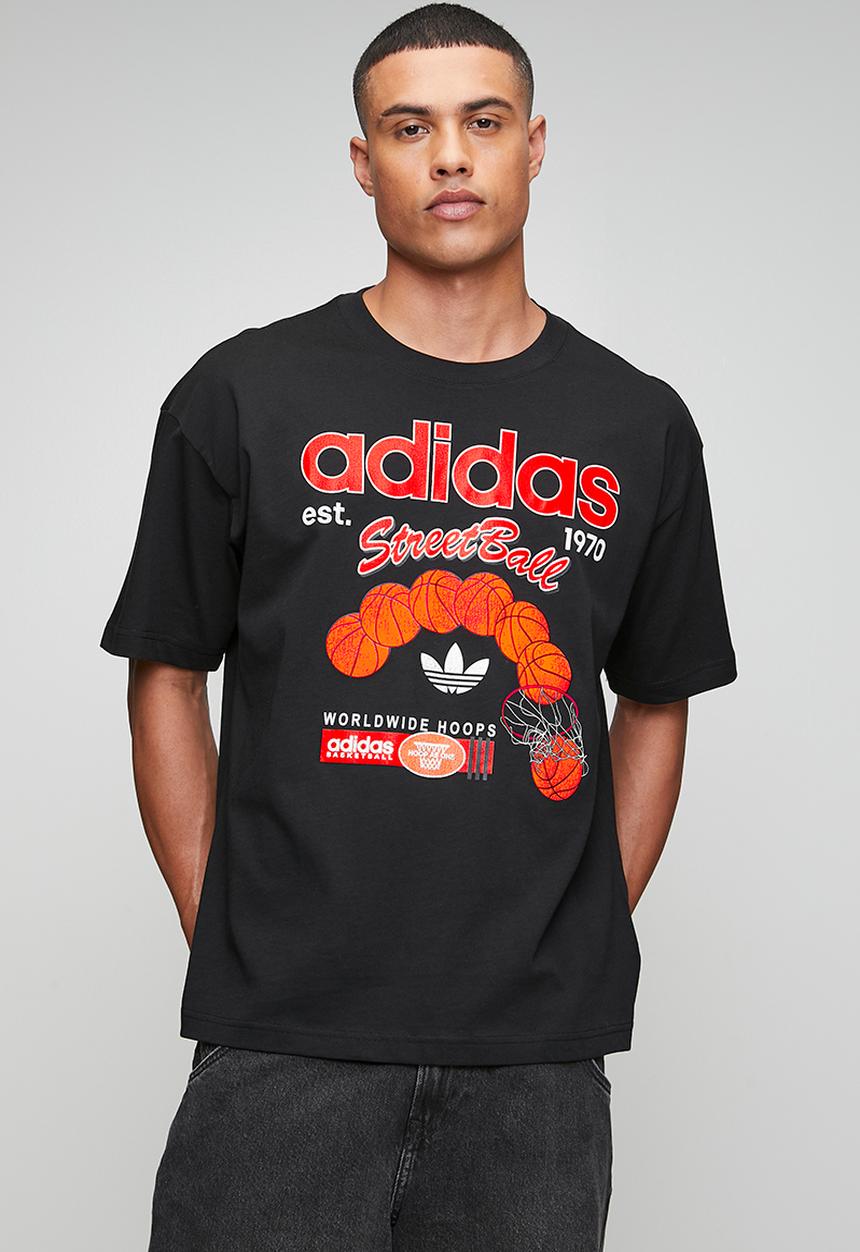 adidas Originals - OG Street Ball Tee  - Black/Red