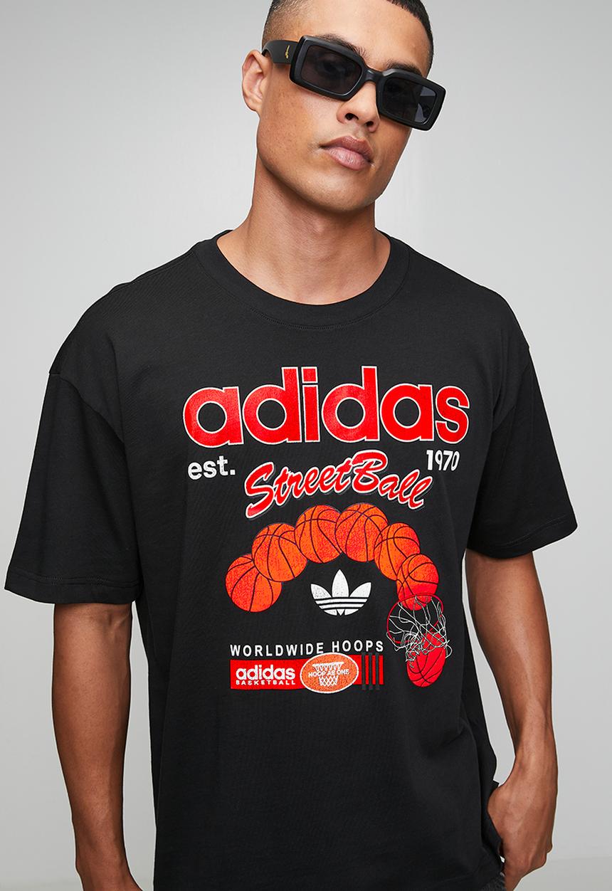 adidas Originals - OG Street Ball Tee  - Black/Red