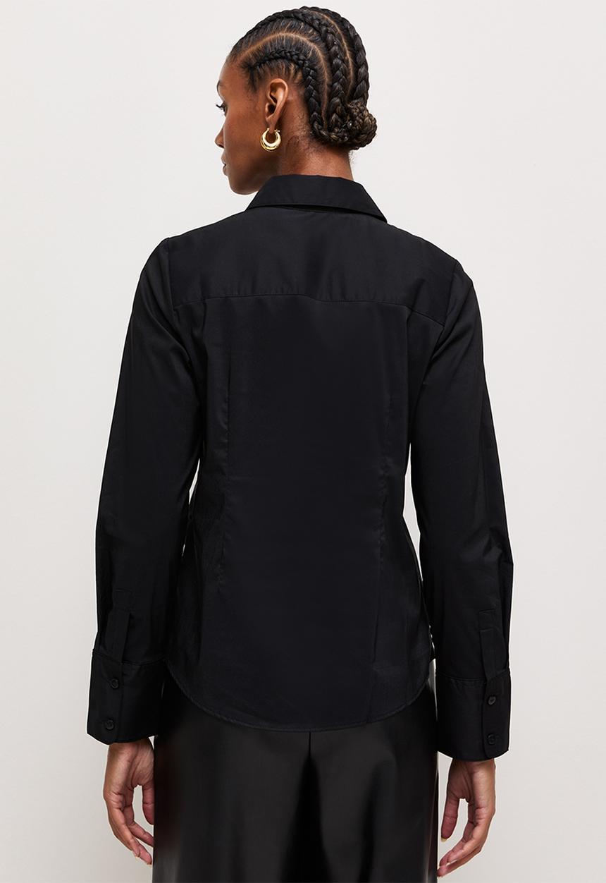 New Look - Sadie Slim Pc Shirt - Black