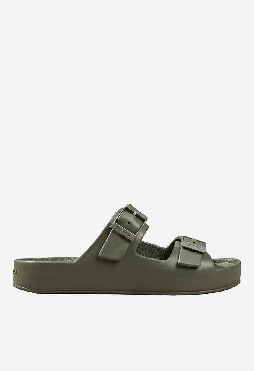 Calvin Klein - Ergon Eva Double Bar Sandal - Deep Lichen Green