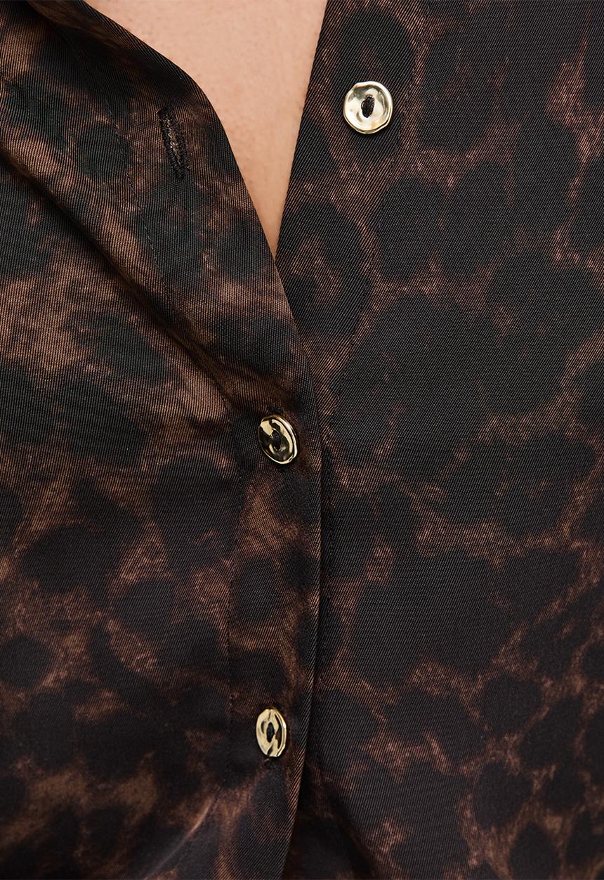 New Look - St 'Print' Saturn Oversize Shirt - Animal