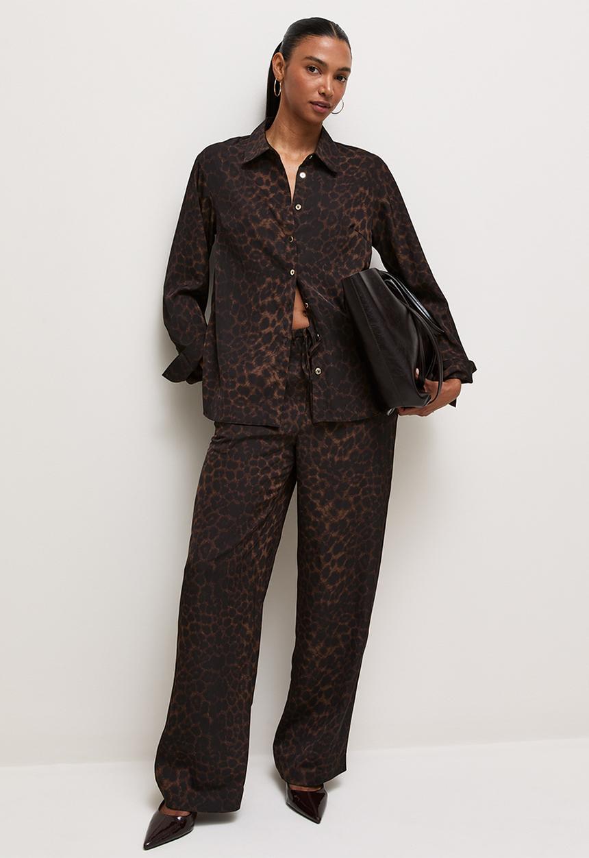 New Look - St 'Print' Saturn Oversize Shirt - Animal