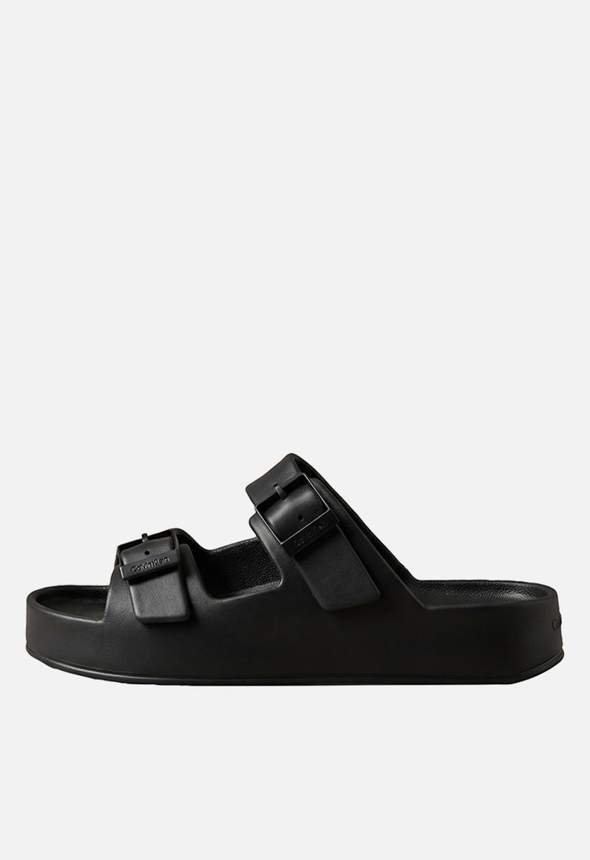 Calvin Klein - Ergon Eva Double Bar Sandal - Triple Black