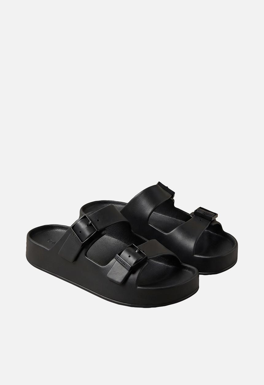 Calvin Klein - Ergon Eva Double Bar Sandal - Triple Black