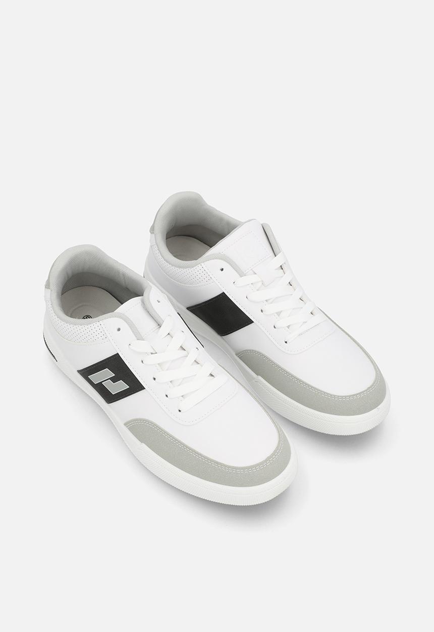 Pierre Cardin - Malakai casual lace up - White Grey