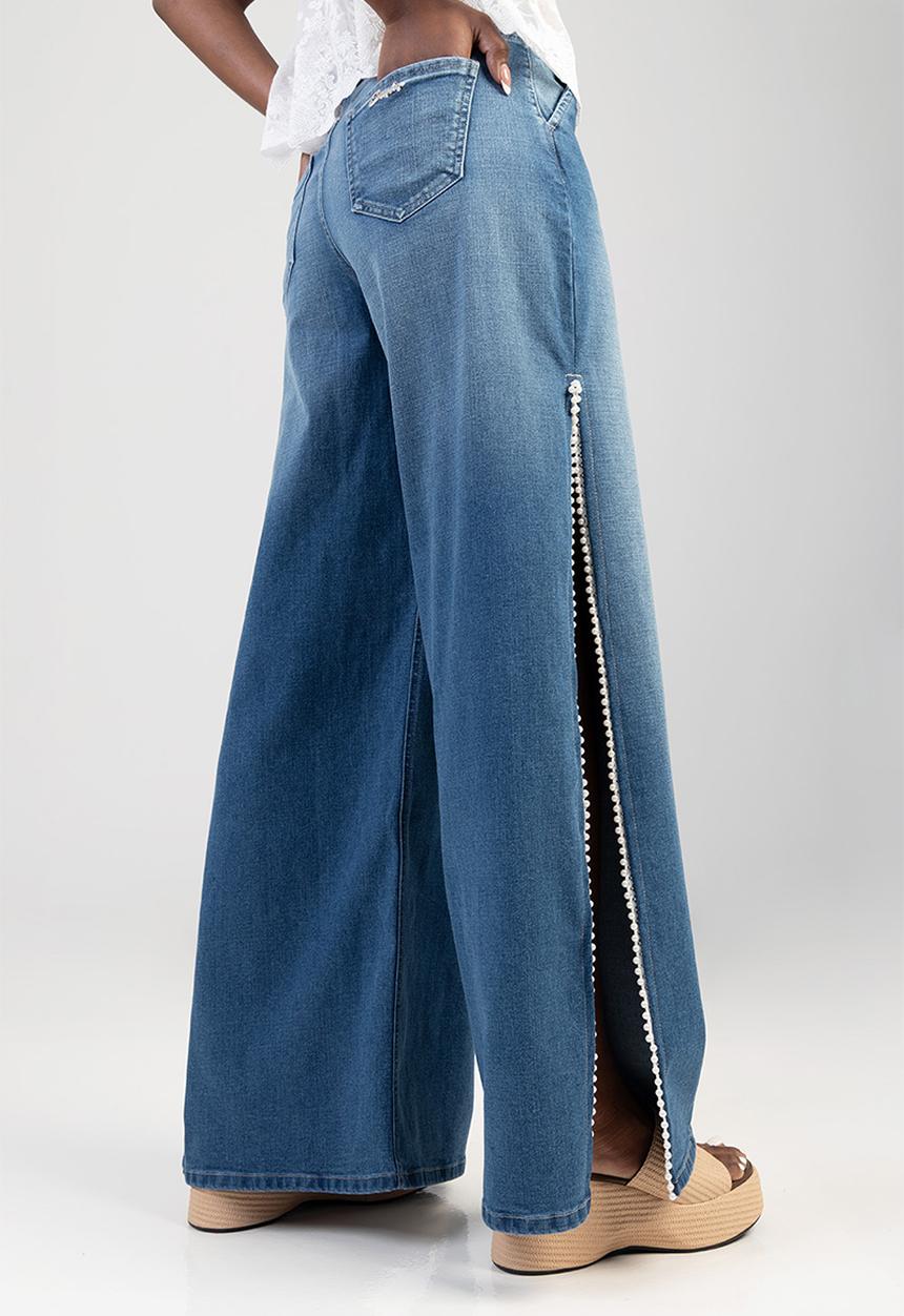 SISSY BOY - Kyla Wide Leg Jeans - Light Vintage
