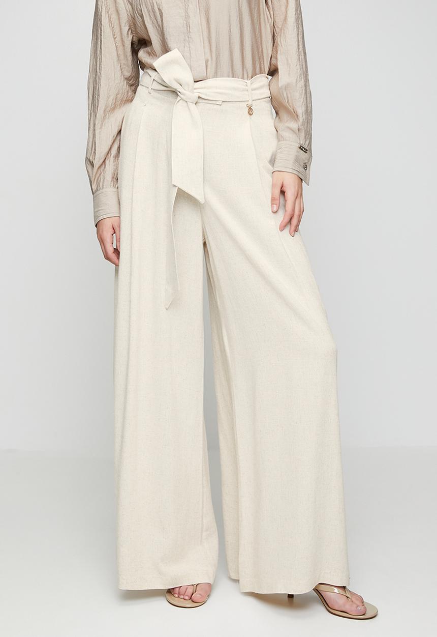 POLO - Wmn Tash Wide Leg Pant - Natural