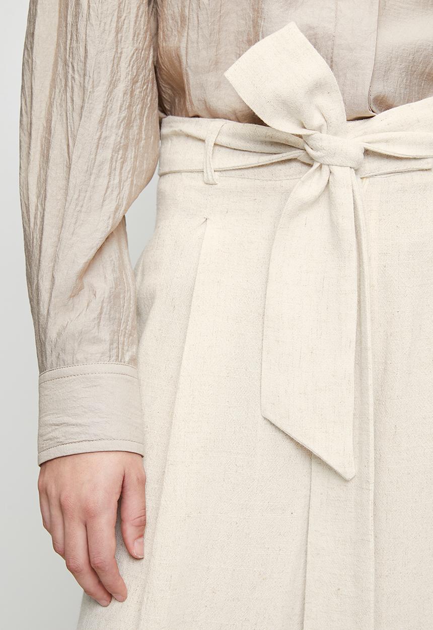 POLO - Wmn Tash Wide Leg Pant - Natural