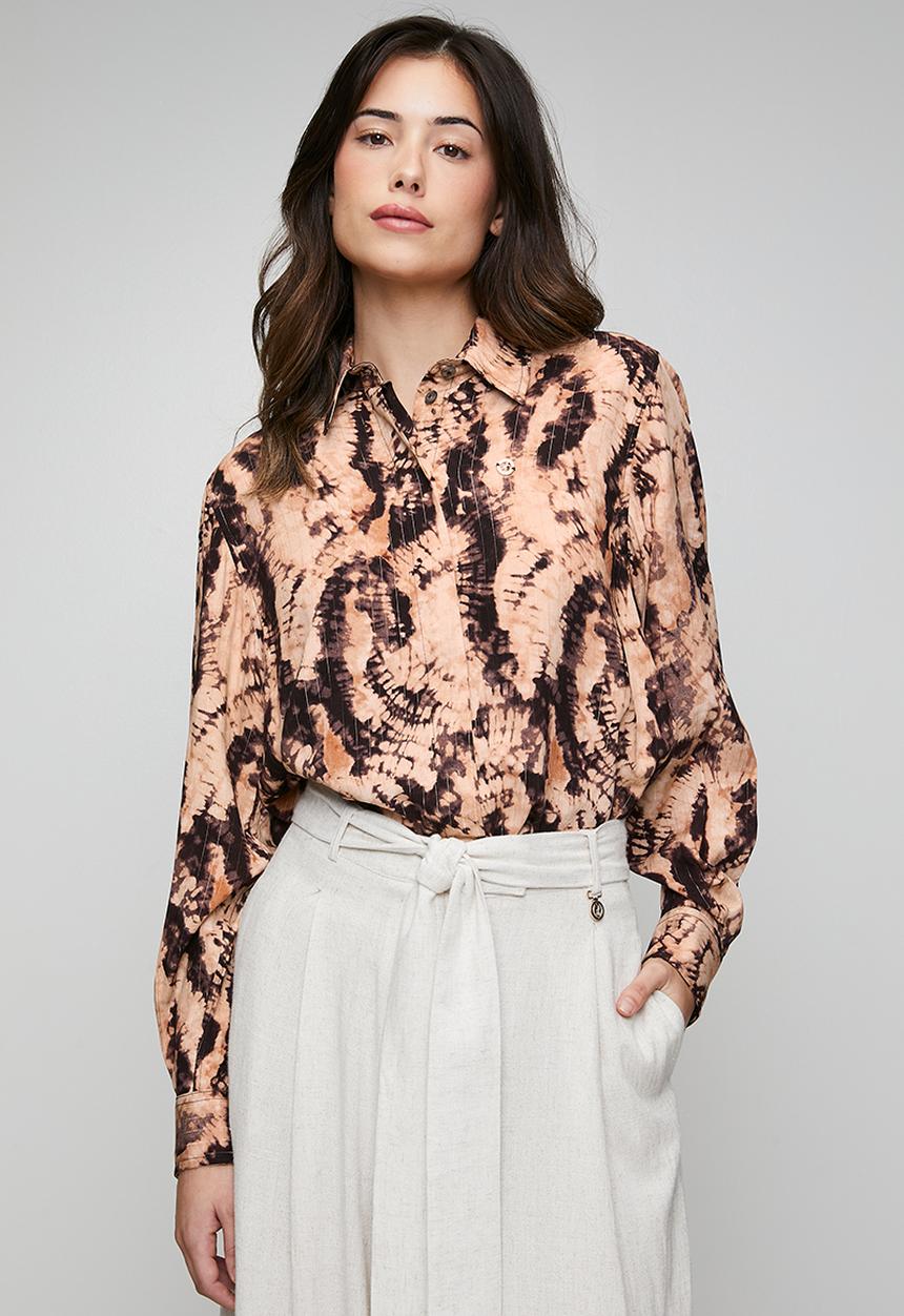 POLO - Wmn Khloe Ls Shirt - Multi