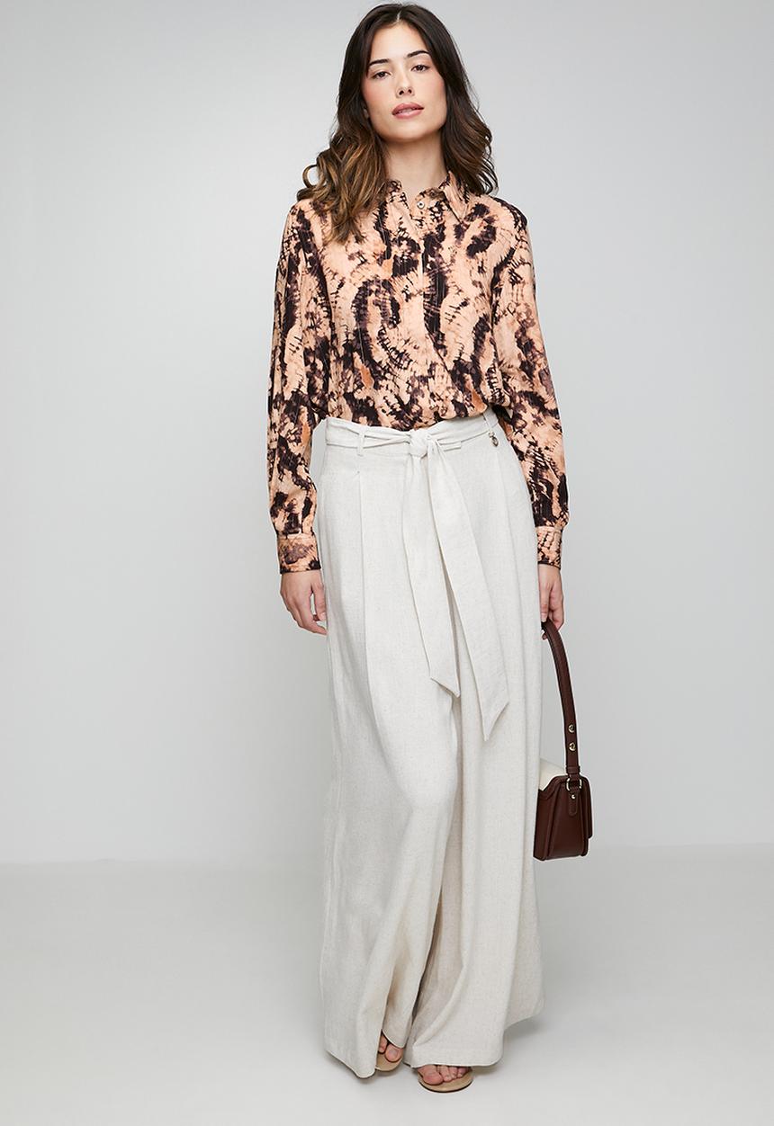 POLO - Wmn Khloe Ls Shirt - Multi
