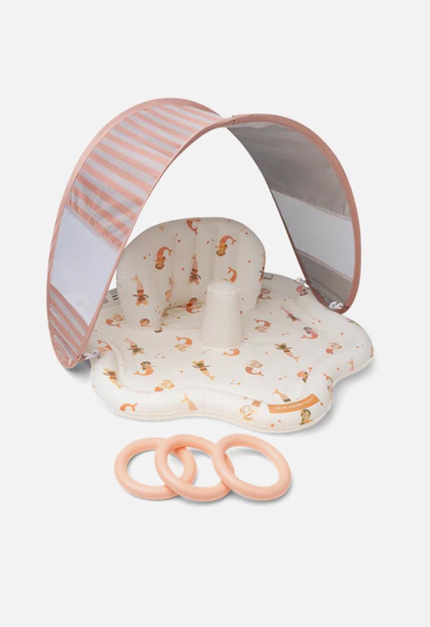 Swim Essentials - Baby Splash Mat with Sunshade - Mermaid Bubbles
