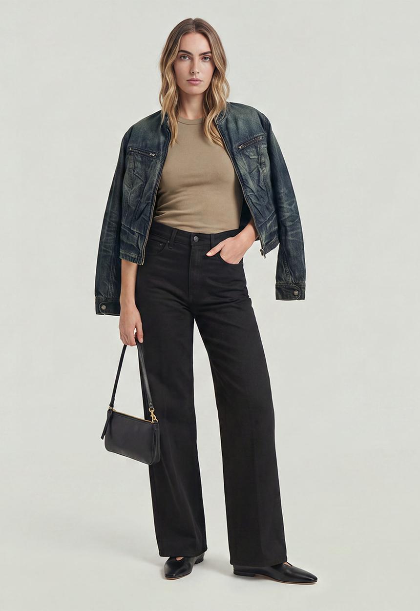 G-STAR - Deck 2.0 High Loose Wmn - neo black denim
