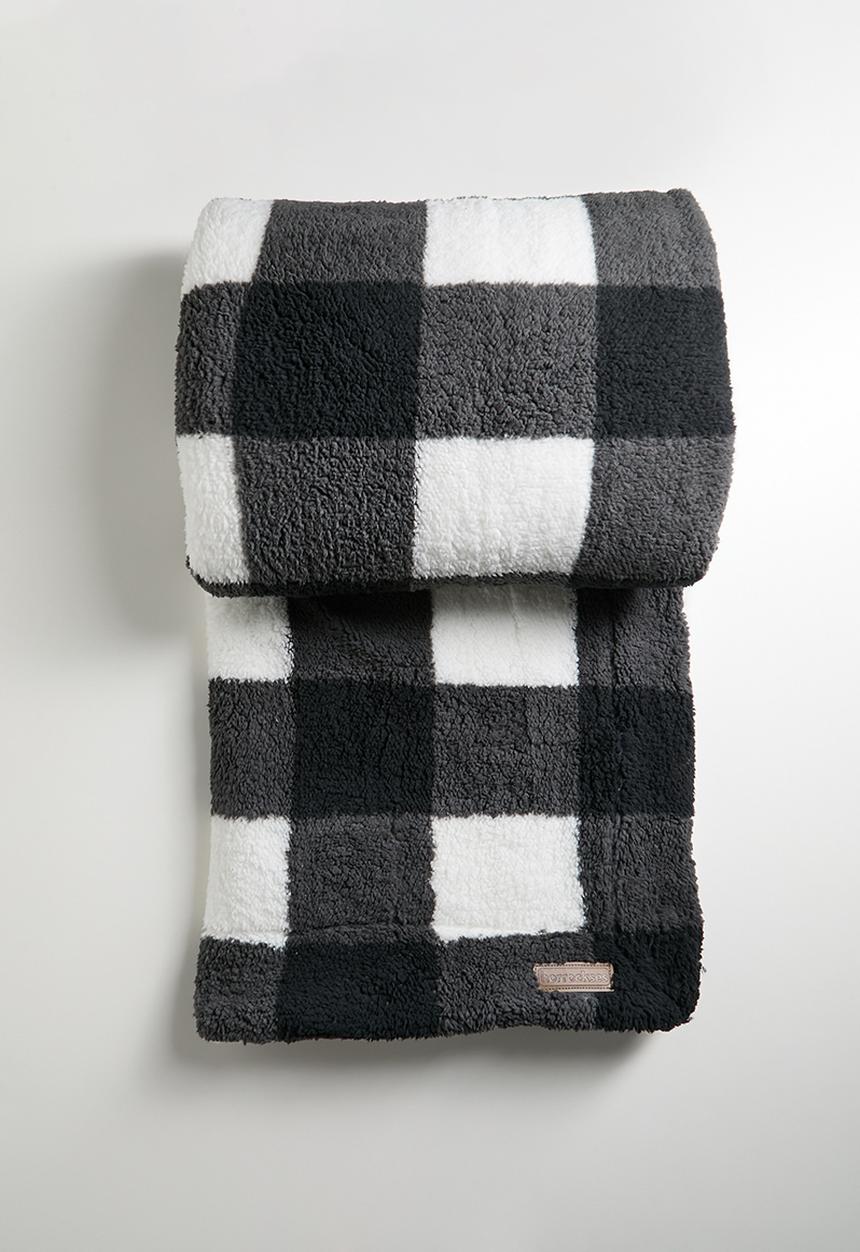 Horrockses - Scottish Check Throw - Asphalt