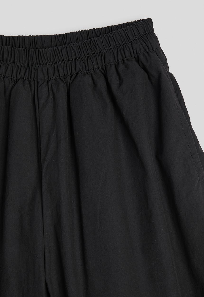 Pop Candy - Ruffle hem wide leg pants - black