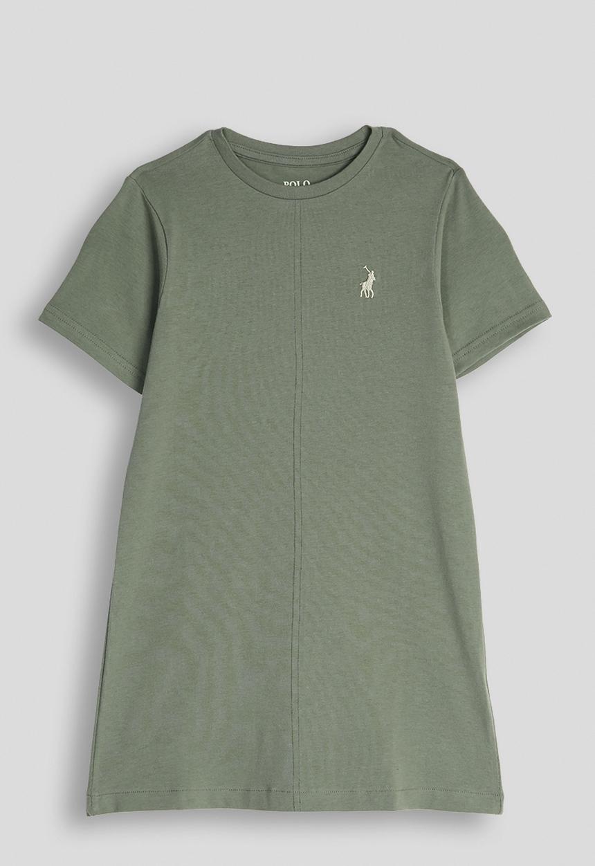 POLO - Girls Gwen Tshirt Dress - Thyme