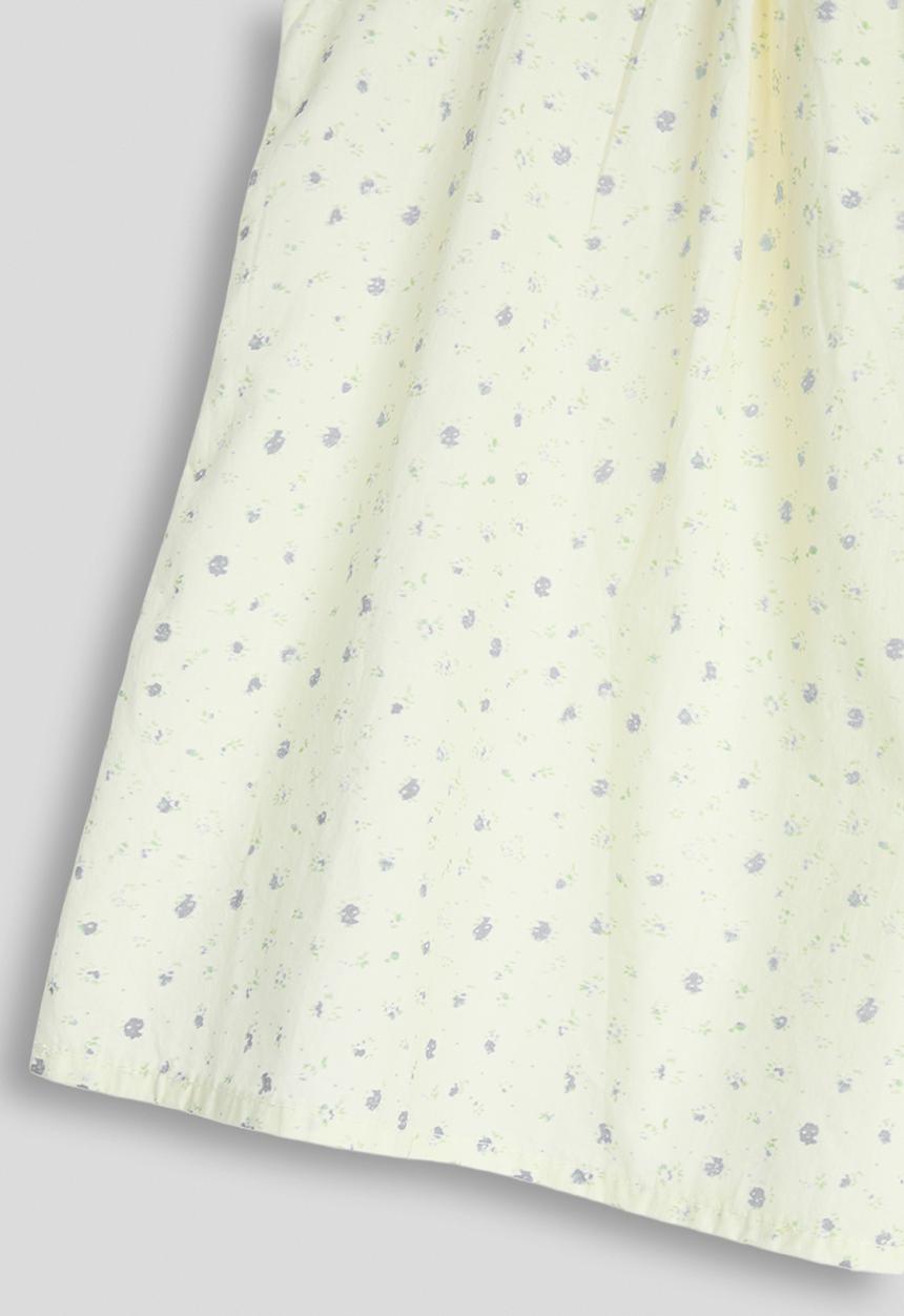 Pop Candy - Elasticated shoulder top - cream/floral aop