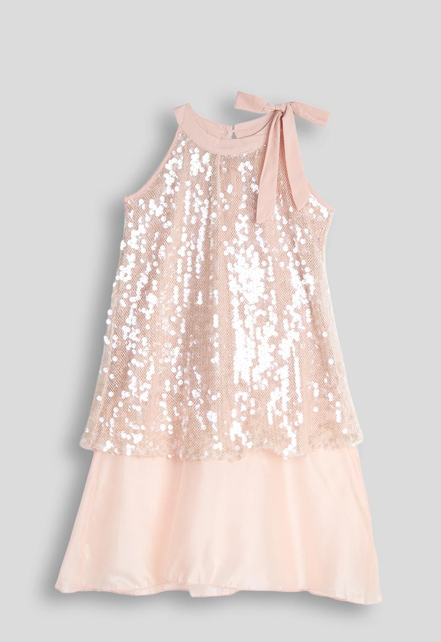 Pop Candy - Sequin cutaway blouse - pink