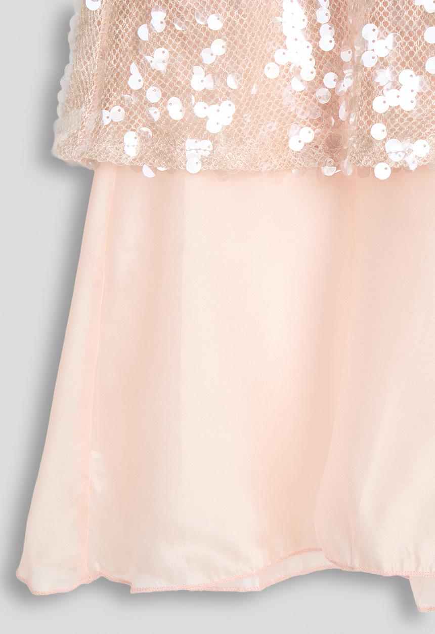 Pop Candy - Sequin cutaway blouse - pink