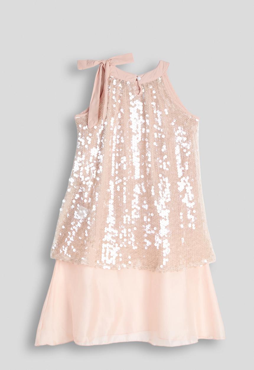 Pop Candy - Sequin cutaway blouse - pink