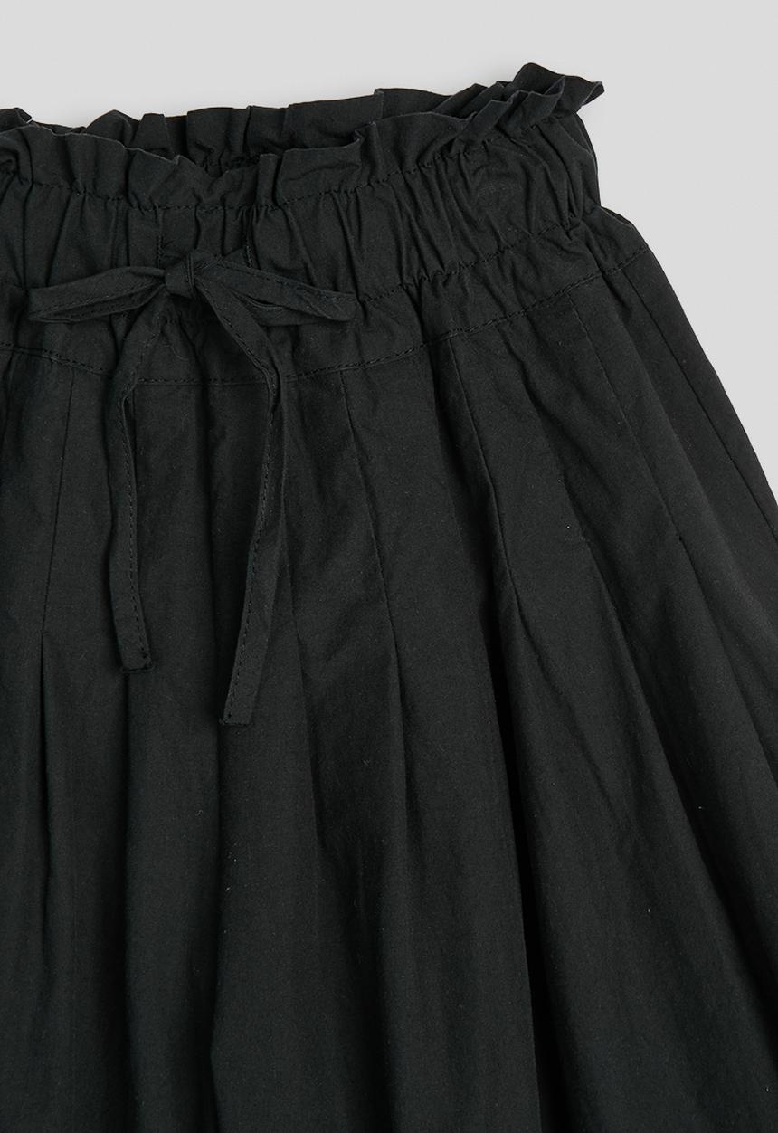 Pop Candy - Pleated extra wide leg pants - black