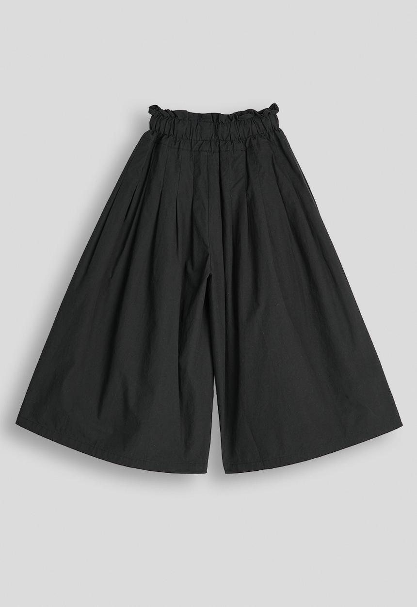 Pop Candy - Pleated extra wide leg pants - black