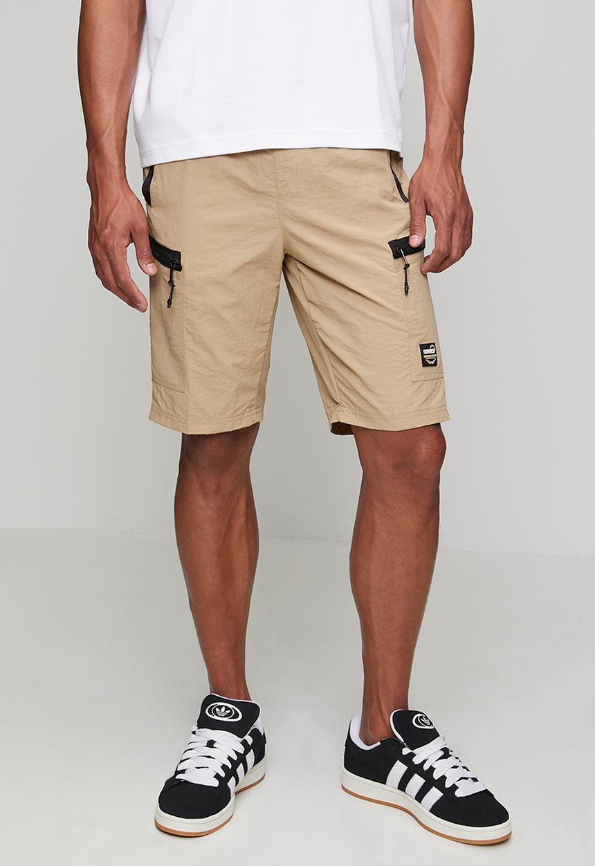 SOVIET - Nylon Shorts - Khaki