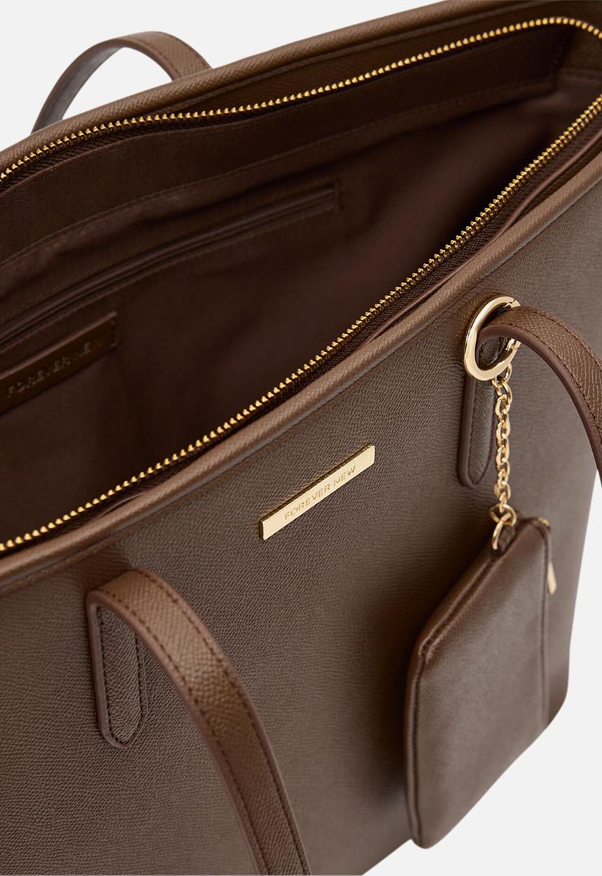 Forever New - Kristin purse tote bag in chocolate