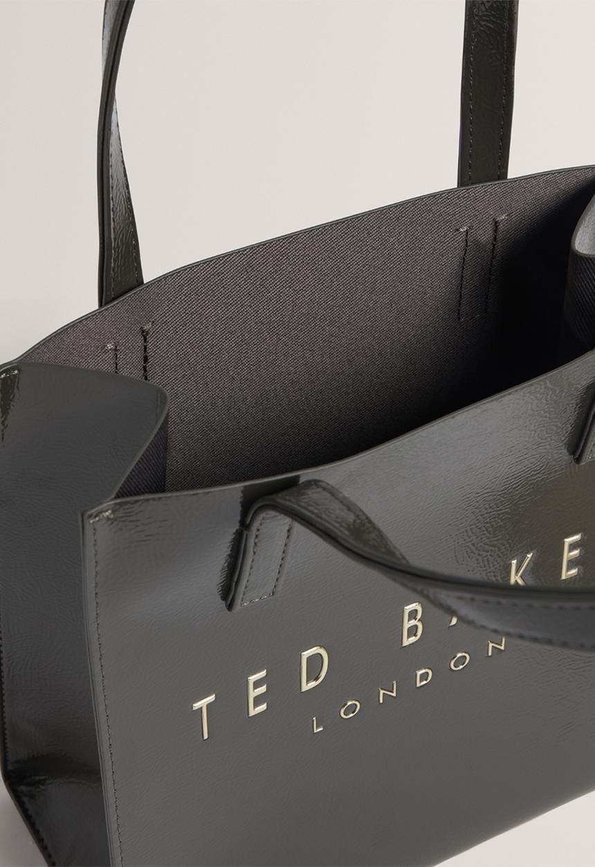 Ted Baker - CRINION: Crinkle Small Icon Bag - Mid Grey