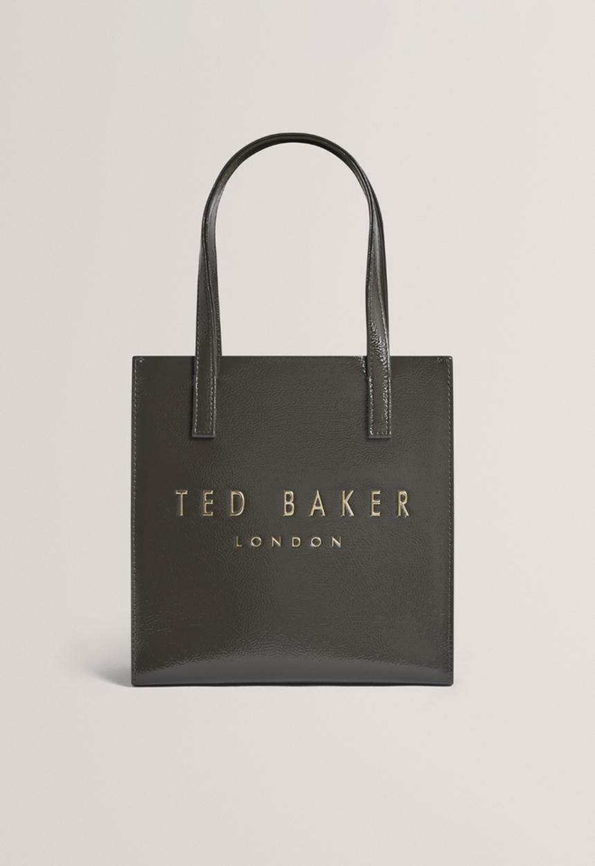 Ted Baker - CRINION: Crinkle Small Icon Bag - Mid Grey