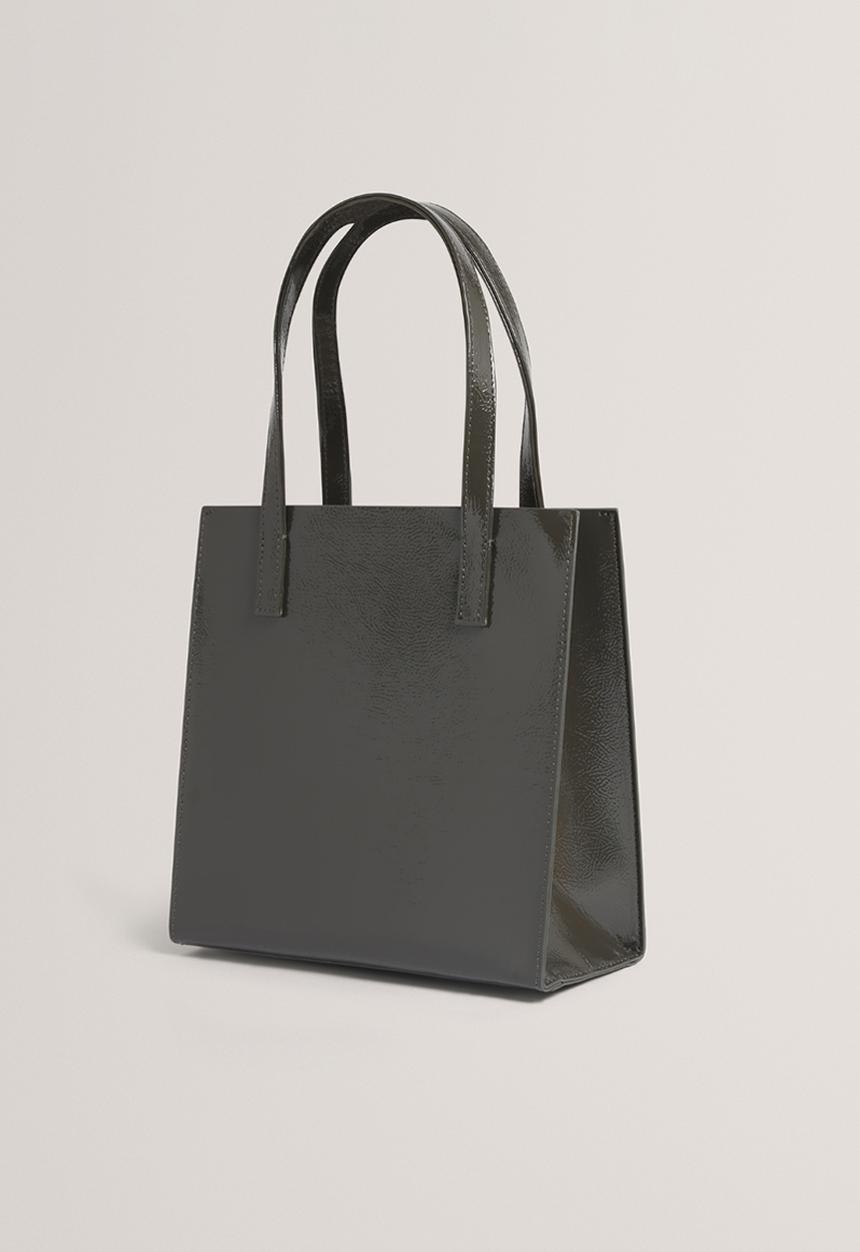 Ted Baker - CRINION: Crinkle Small Icon Bag - Mid Grey
