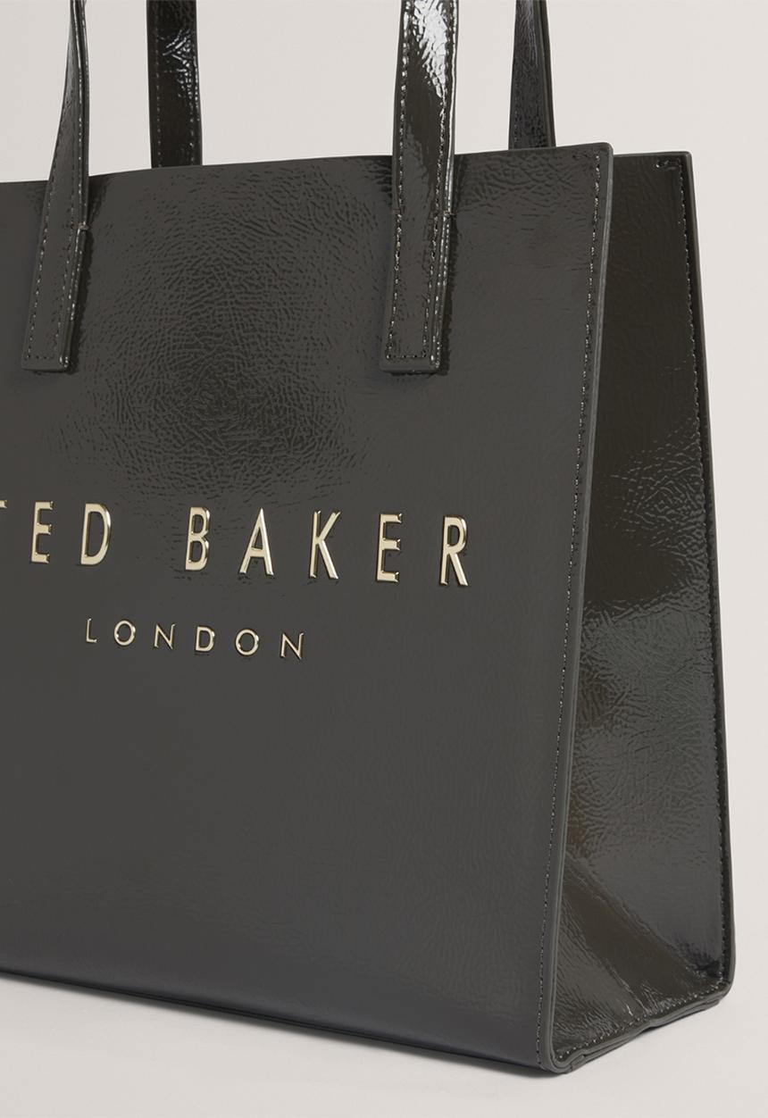 Ted Baker - CRINION: Crinkle Small Icon Bag - Mid Grey