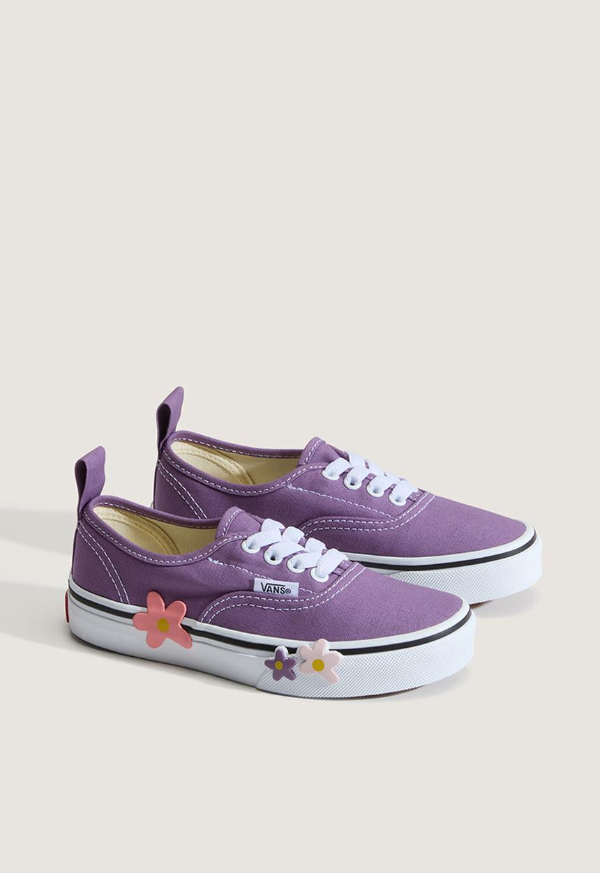 Vans - Authentic elastic lace flower-frt - prism purple