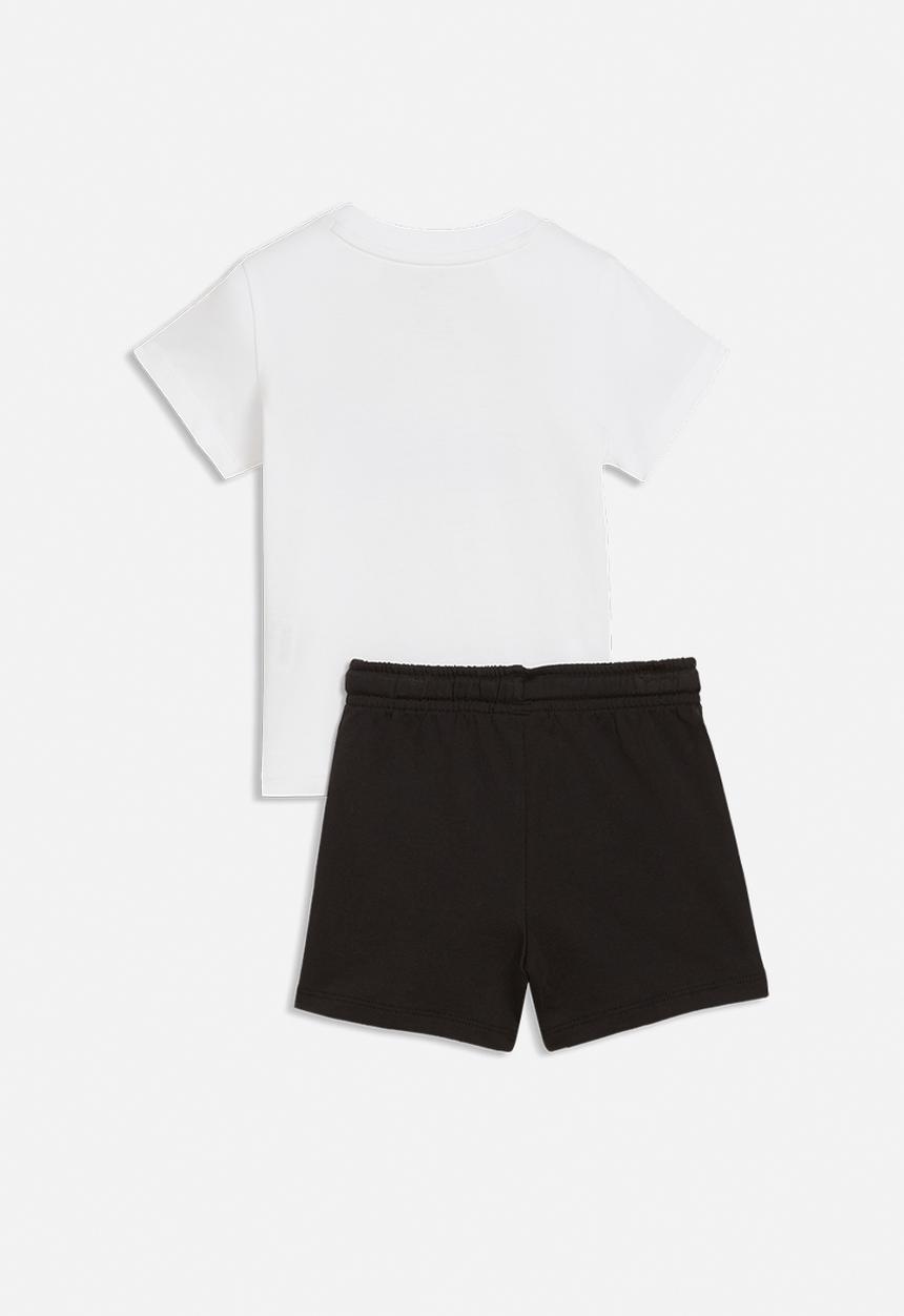 PUMA - Minicats Ess Tee And Shorts Set Inf - Puma Black-Archive Green