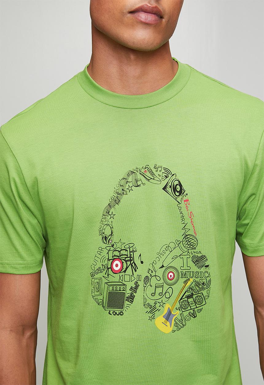 Ben Sherman - Typography Headphones - Piquant Green