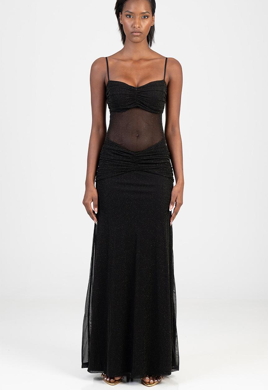 SISSY BOY - Electric Energy Maxi Dress - Black/Gold