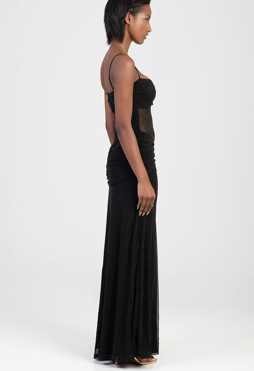 SISSY BOY - Electric Energy Maxi Dress - Black/Gold