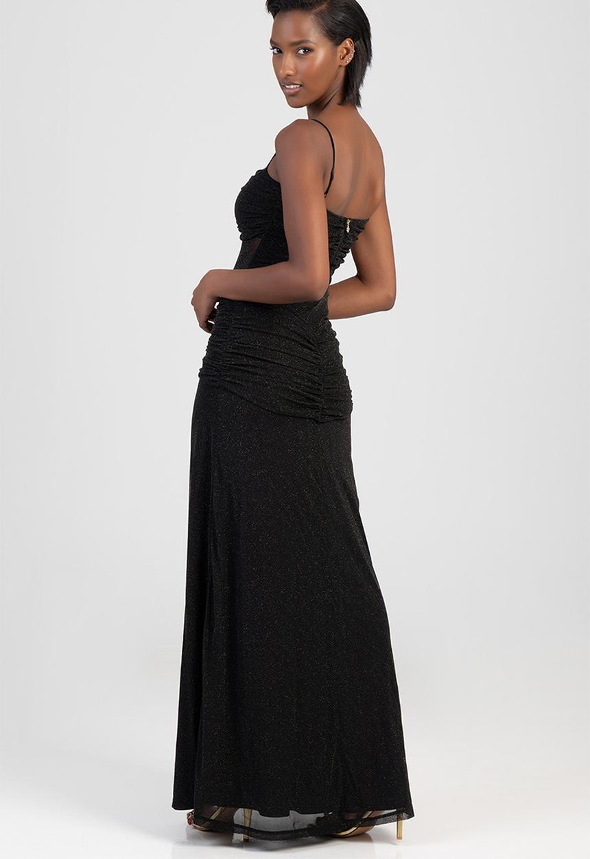 SISSY BOY - Electric Energy Maxi Dress - Black/Gold