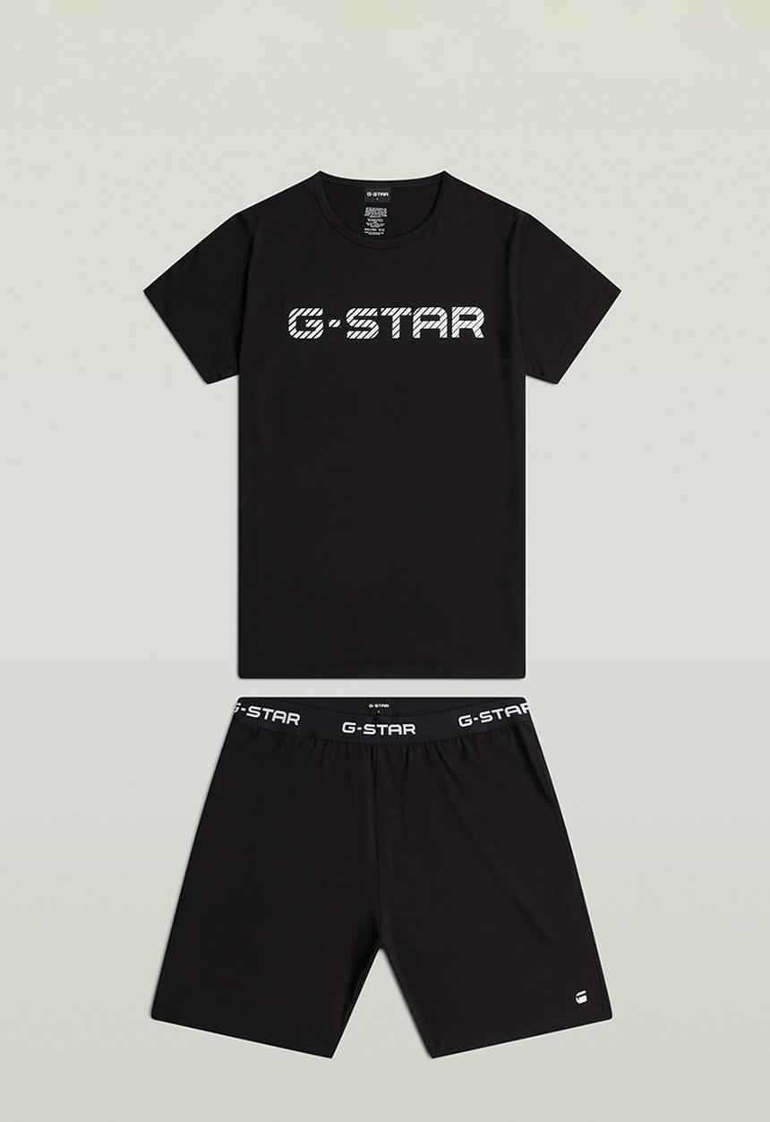 G-STAR - Tee and short set-Black