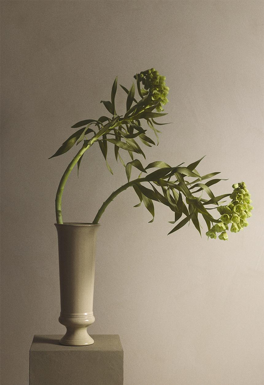 H&M - Large reactive-glaze terracotta vase - light beige