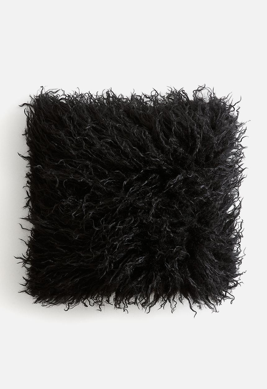 H&M - Fluffy cushion cover - black