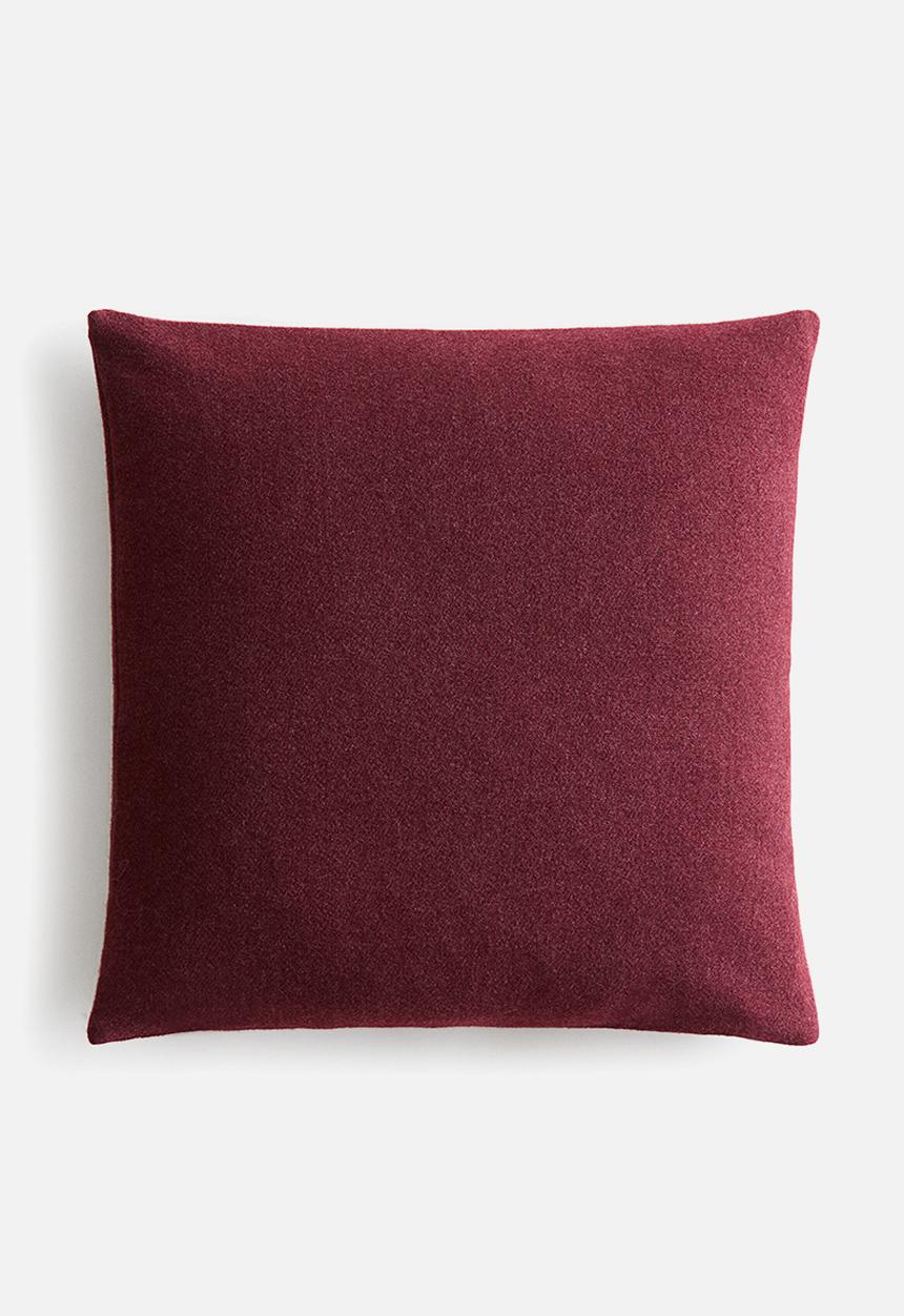 H&M - Viscose-blend cushion cover - dark plum red